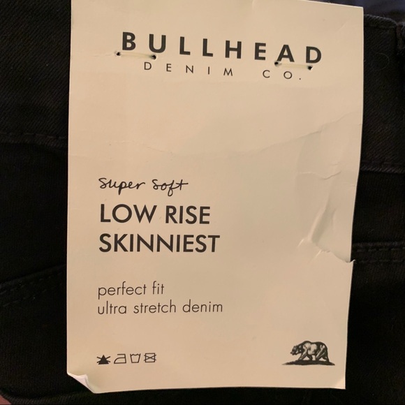 Bullhead low rise skinniest black jeans - 13 long - Picture 11 of 14